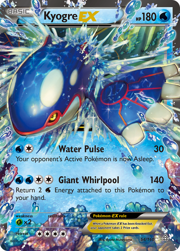 Kyogre EX (54/160) [XY: Primal Clash] | Golgari Games