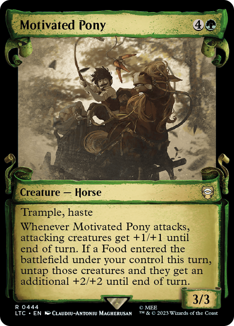 Motivated Pony [The Lord of the Rings: Tales of Middle-Earth Commander Showcase Scrolls] | Golgari Games