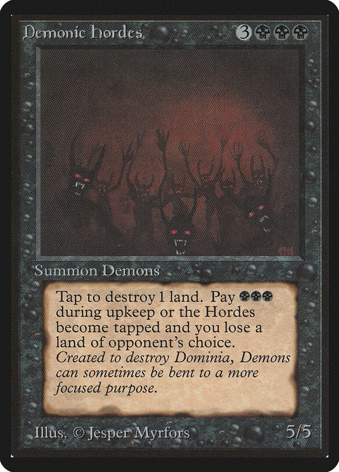 Demonic Hordes [Beta Edition] | Golgari Games