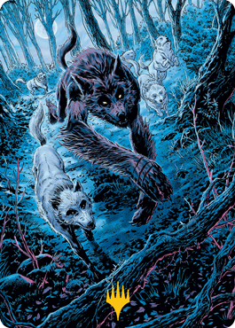 Untamed Pup Art Card (Gold-Stamped Signature) [Innistrad: Midnight Hunt Art Series] | Local Legends