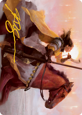 Sunrise Cavalier Art Card (Gold-Stamped Signature) [Innistrad: Midnight Hunt Art Series] | Local Legends