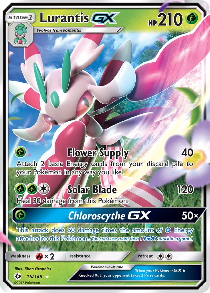 Lurantis GX (15/149) [Sun & Moon: Base Set] | Golgari Games