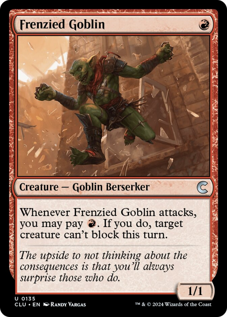 Frenzied Goblin [Ravnica: Clue Edition] | Local Legends