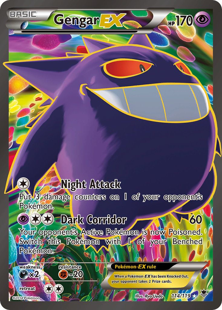 Gengar EX (114/119) [XY: Phantom Forces] | Golgari Games