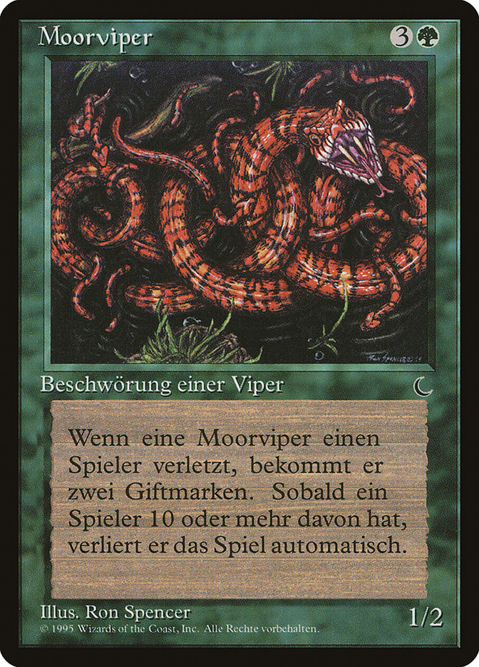 Marsh Viper (German) - "Moorviper" [Renaissance] | Golgari Games