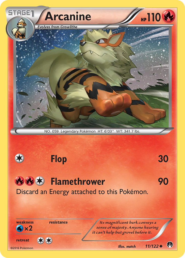 Arcanine (11/122) [XY: BREAKpoint] | Golgari Games