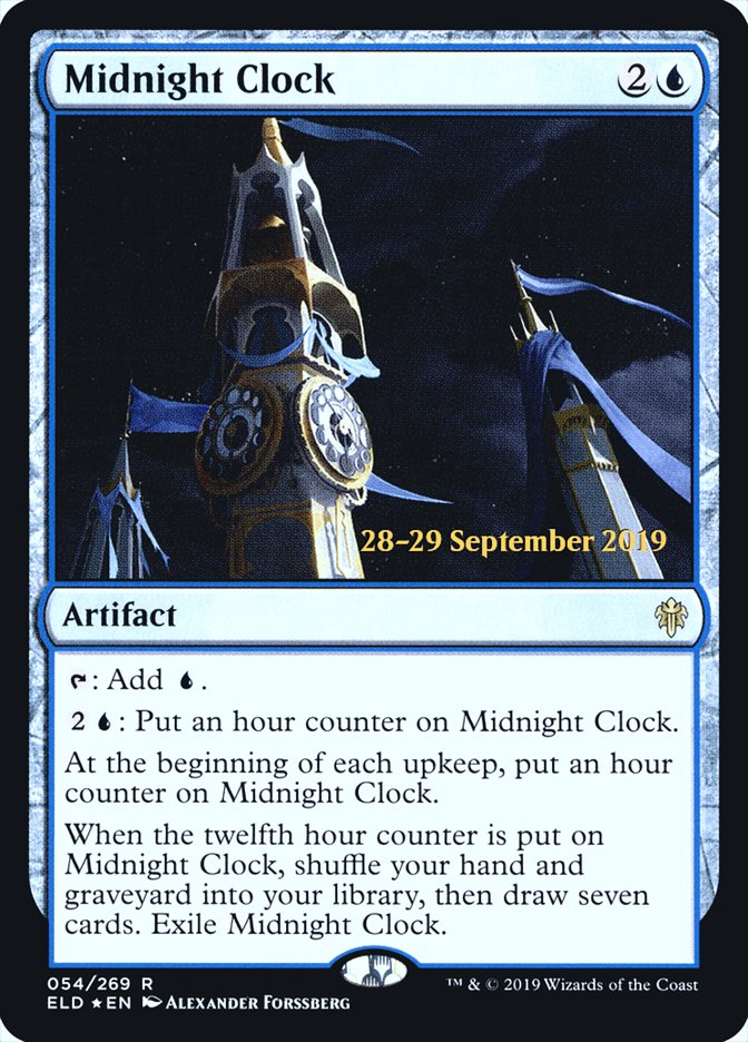 Midnight Clock [Throne of Eldraine Prerelease Promos] | Golgari Games