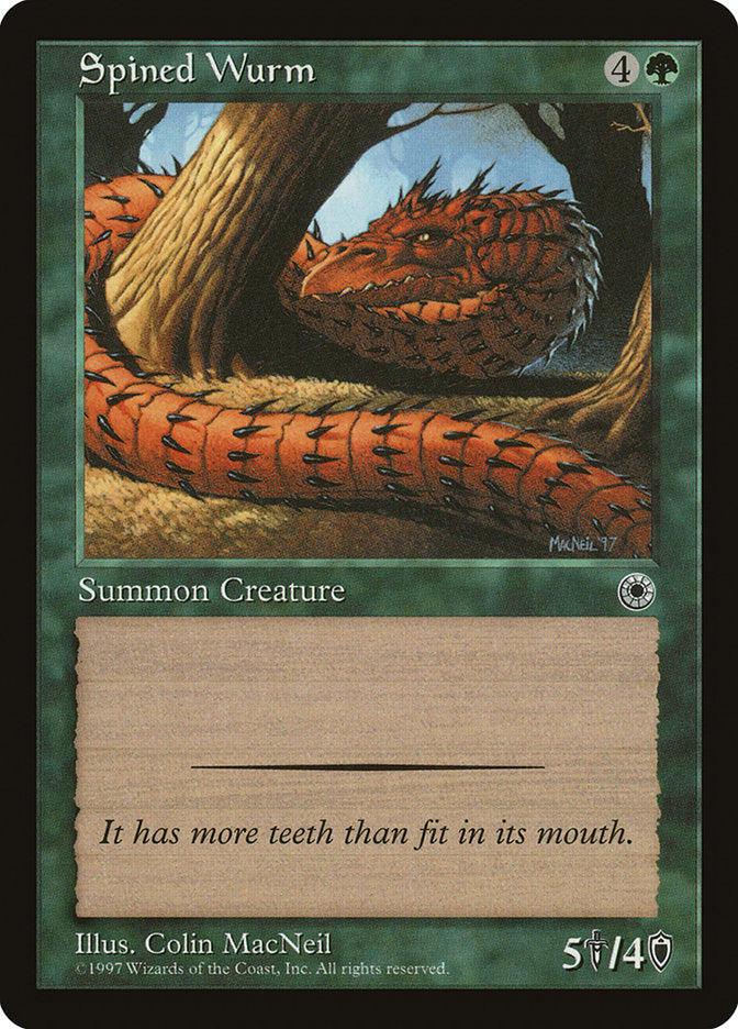 Spined Wurm [Portal] | Golgari Games