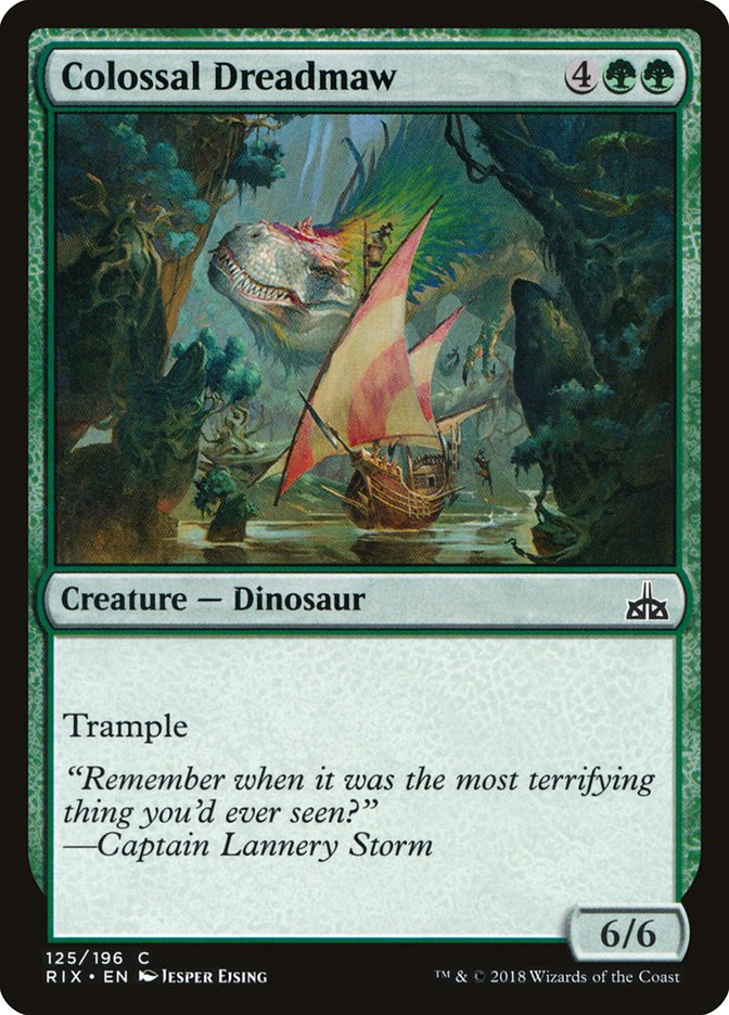 Colossal Dreadmaw [Rivals of Ixalan] | Golgari Games