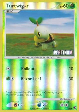 Turtwig (77/100) [Burger King Promos: 2009 Collection] | Golgari Games