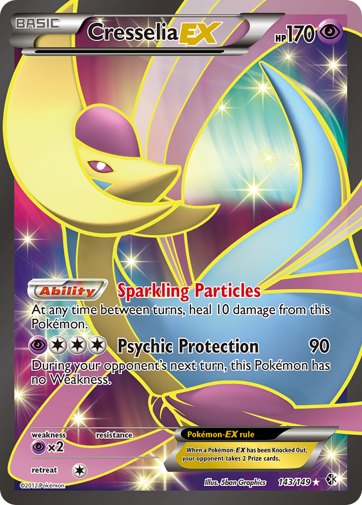 Cresselia EX (143/149) [Black & White: Boundaries Crossed] | Golgari Games