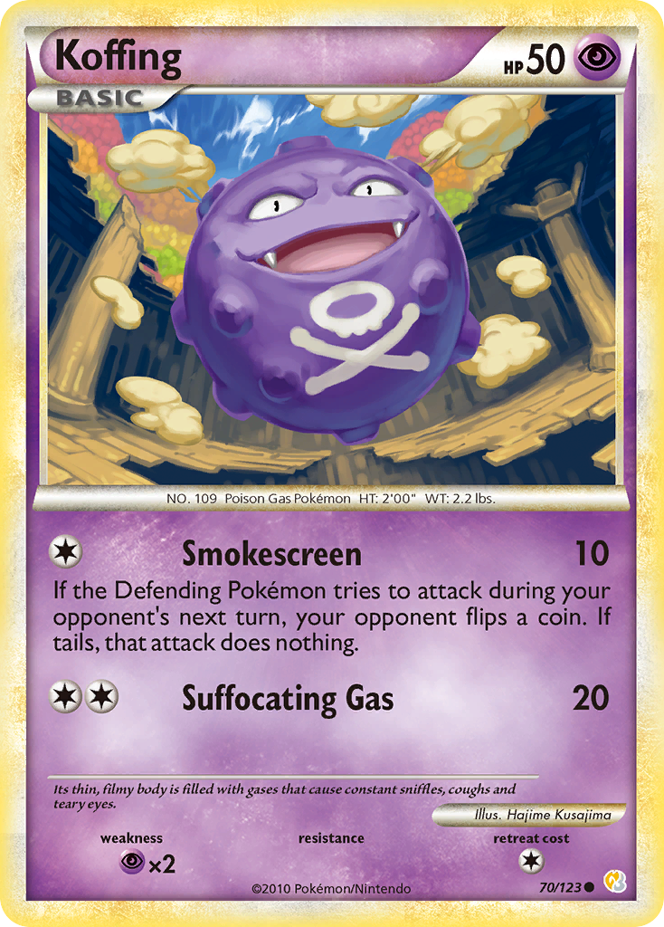 Koffing (70/123) [HeartGold & SoulSilver: Base Set] | Golgari Games