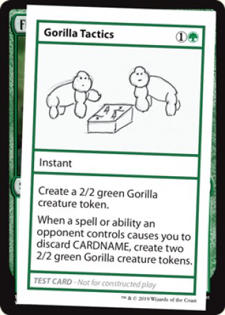 Gorilla Tactics (2021 Edition) [Mystery Booster Playtest Cards] | Golgari Games