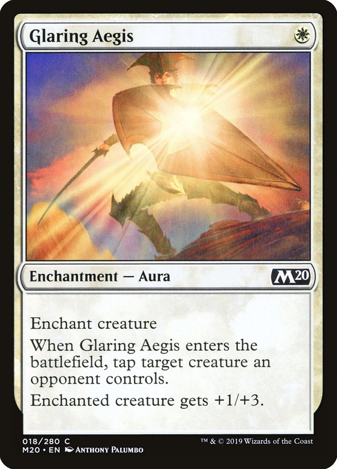 Glaring Aegis [Core Set 2020] | Local Legends