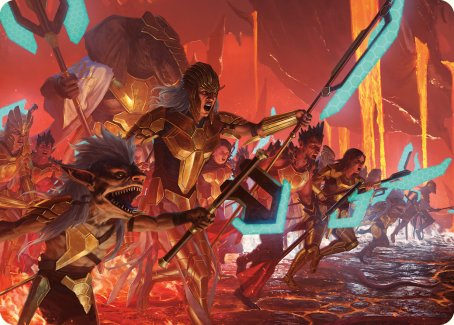 Roar of Resistance Art Card [Phyrexia: All Will Be One Art Series] | Local Legends
