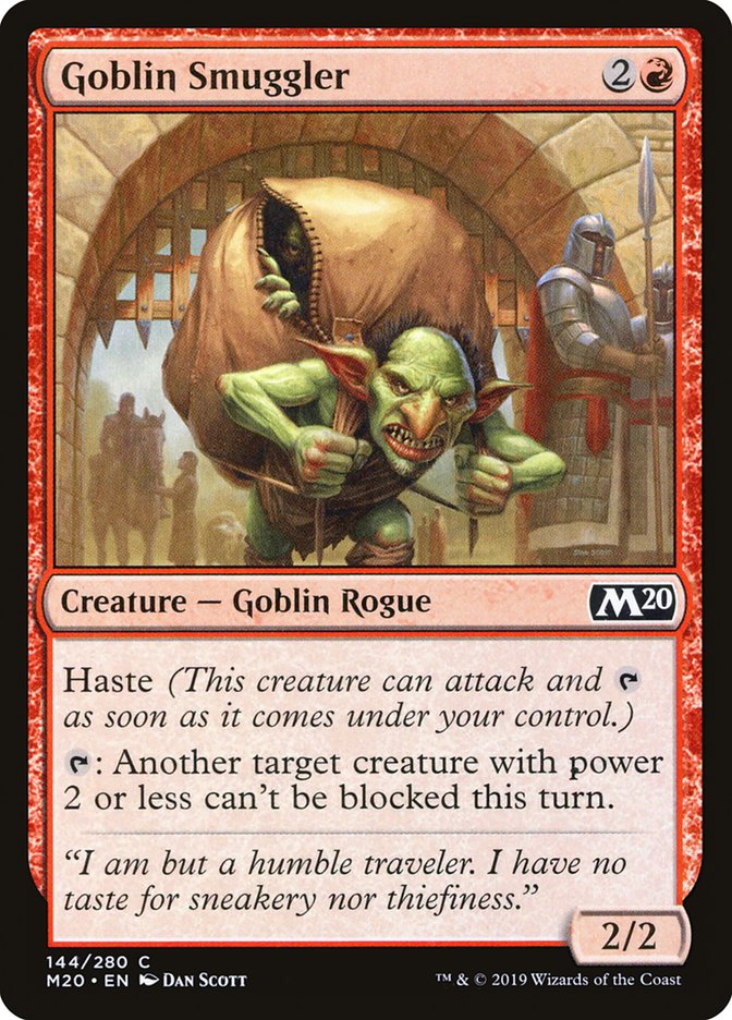 Goblin Smuggler [Core Set 2020] | Local Legends