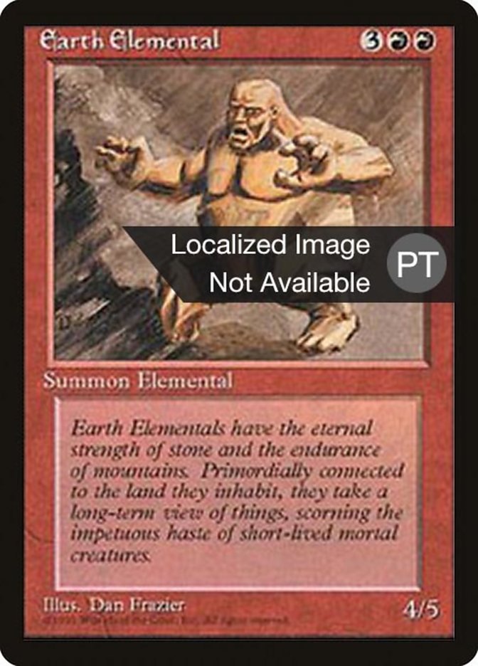 Earth Elemental [Fourth Edition (Foreign Black Border)] | Local Legends
