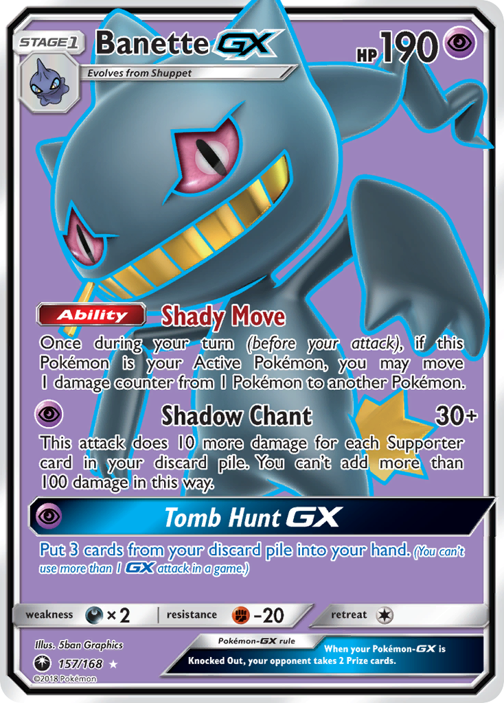 Banette GX (157/168) [Sun & Moon: Celestial Storm] | Golgari Games