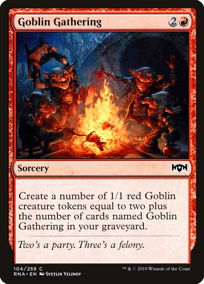 Goblin Gathering [Ravnica Allegiance] | Golgari Games