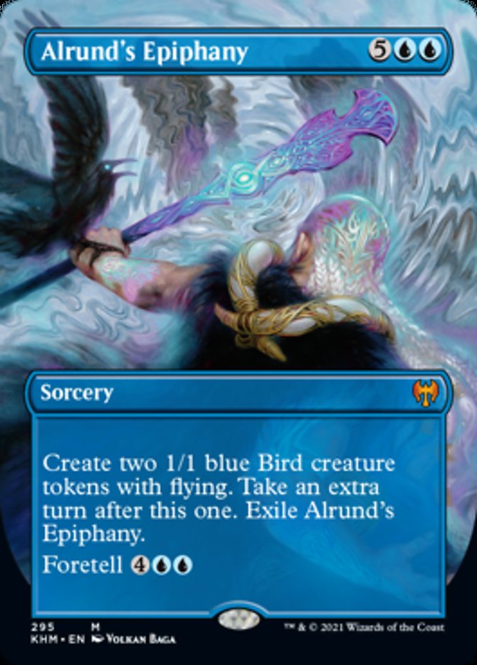 Alrund's Epiphany (Borderless Alternate Art) [Kaldheim] | Local Legends