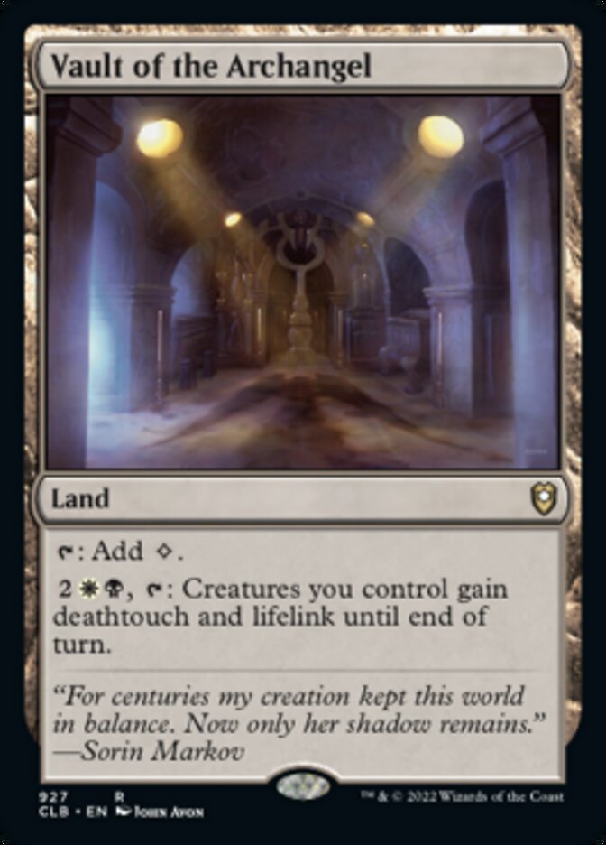 Vault of the Archangel [Commander Legends: Battle for Baldur's Gate] | Local Legends