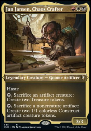 Jan Jansen, Chaos Crafter (Foil Etched) [Commander Legends: Battle for Baldur's Gate] | Golgari Games