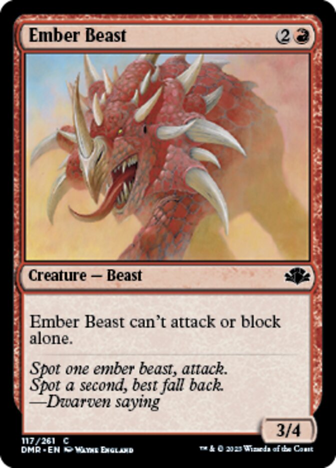 Ember Beast [Dominaria Remastered] | Golgari Games