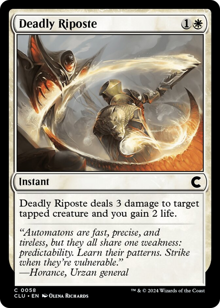 Deadly Riposte [Ravnica: Clue Edition] | Local Legends