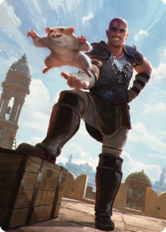 Minsc & Boo, Timeless Heroes Art Card (72) [Commander Legends: Battle for Baldur's Gate Art Series] | Local Legends