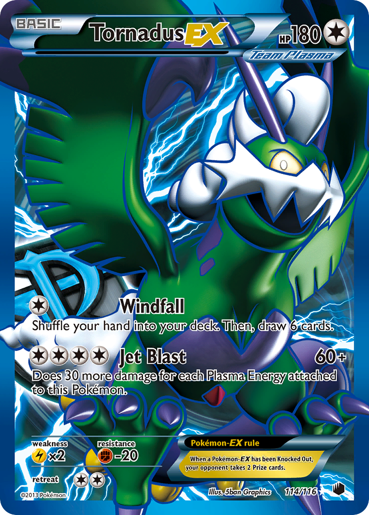 Tornadus EX (114/116) [Black & White: Plasma Freeze] | Golgari Games