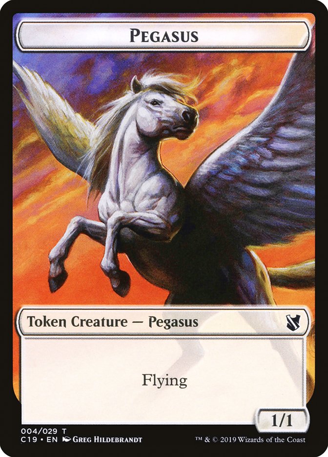 Pegasus Token [Commander 2019 Tokens] | Local Legends
