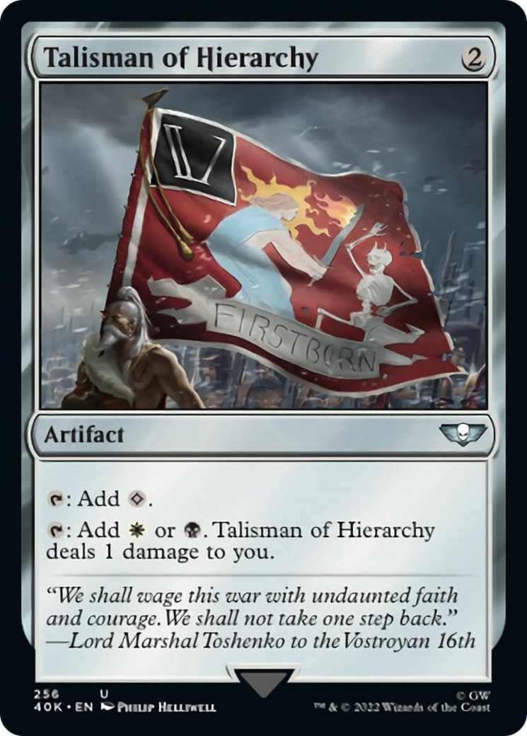 Talisman of Hierarchy (Surge Foil) [Universes Beyond: Warhammer 40,000] | Local Legends