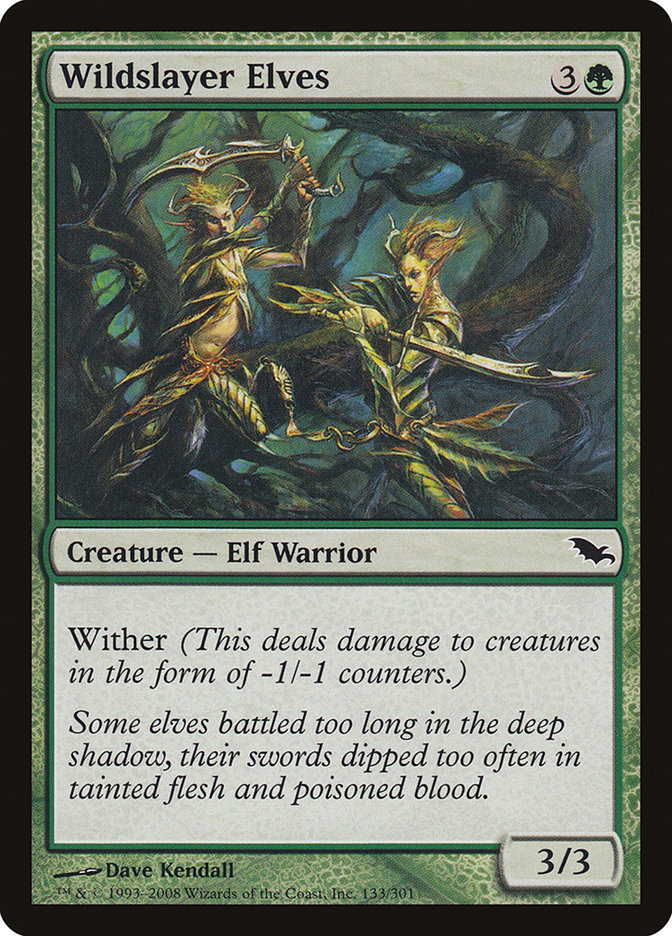 Wildslayer Elves [Shadowmoor] | Golgari Games