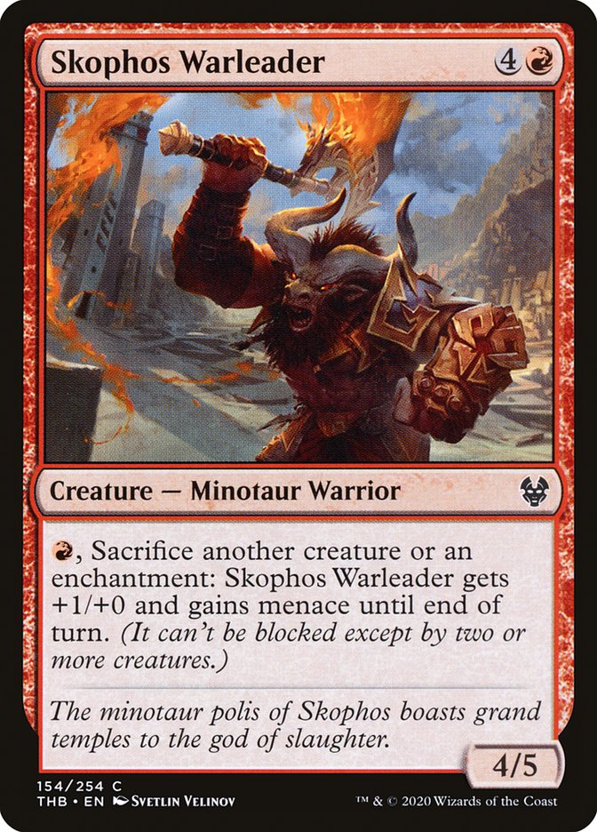 Skophos Warleader [Theros Beyond Death] | Local Legends
