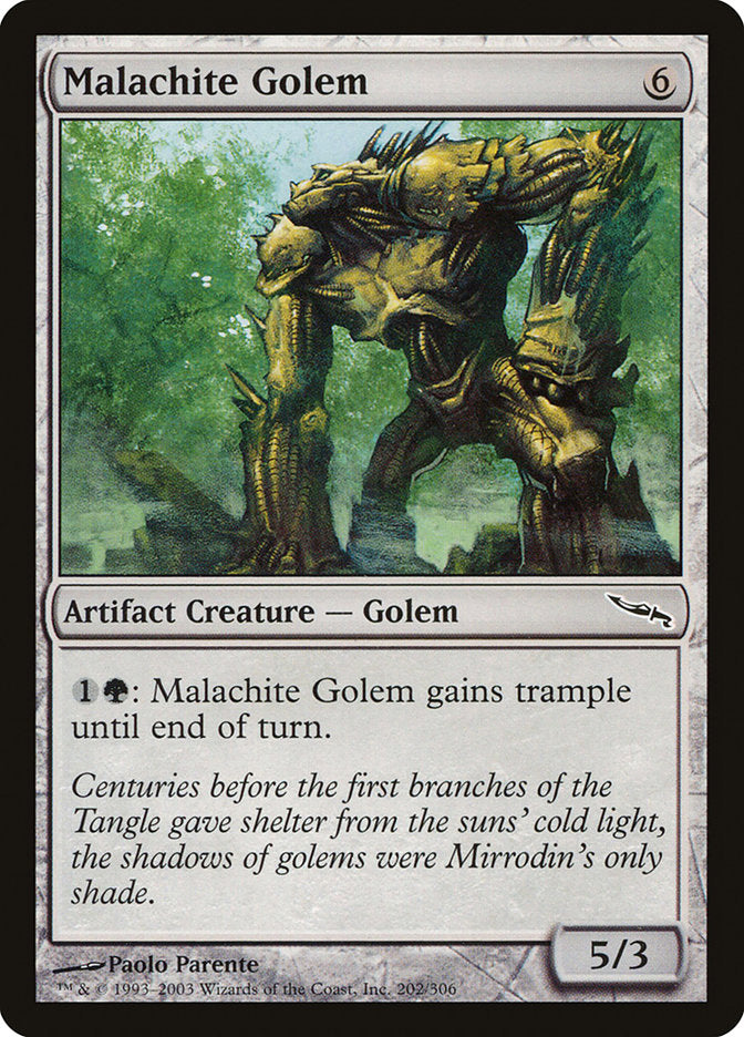 Malachite Golem [Mirrodin] | Local Legends