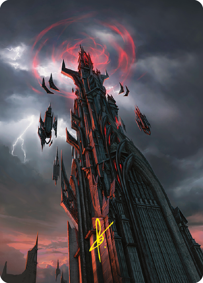 Barad-dur Art Card (Gold-Stamped Signature) [The Lord of the Rings: Tales of Middle-earth Art Series] | Local Legends