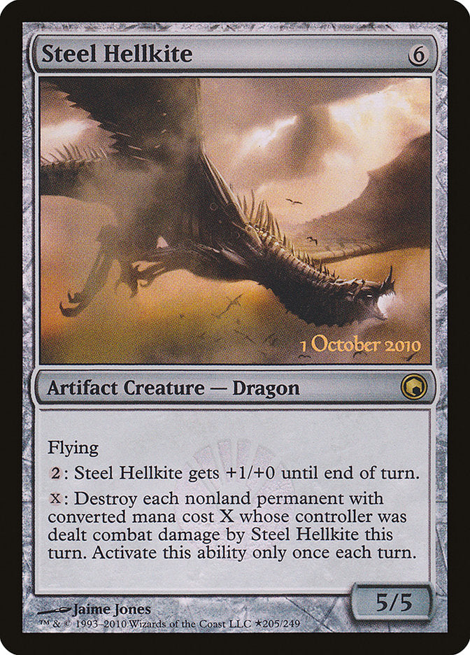 Steel Hellkite [Scars of Mirrodin Prerelease Promos] | Local Legends