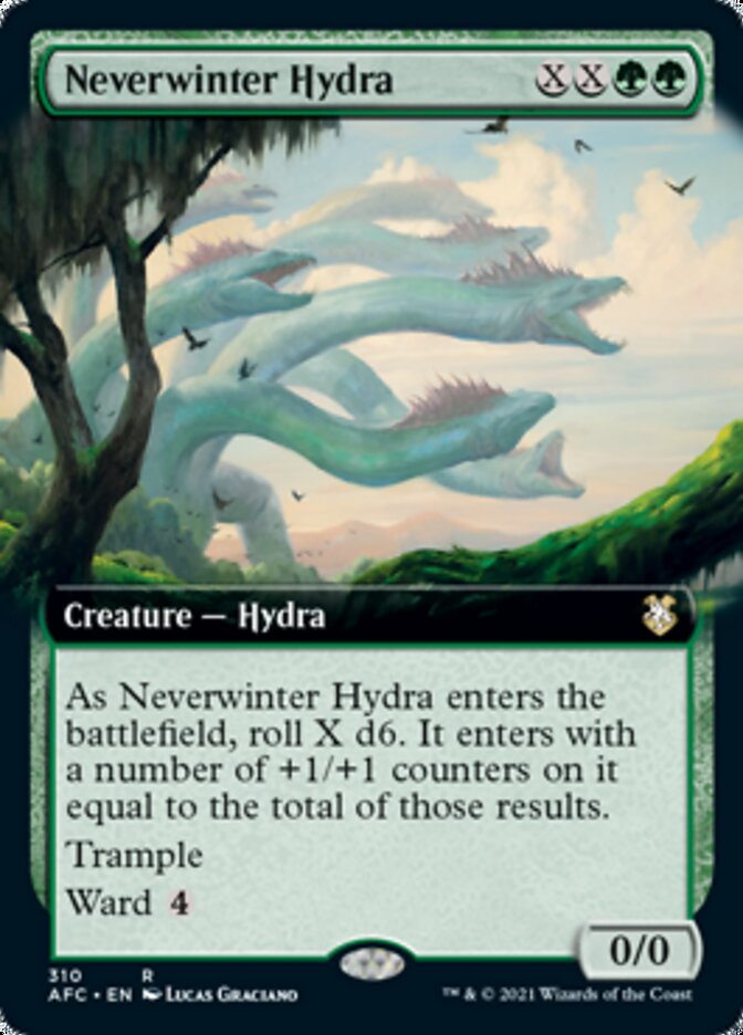 Neverwinter Hydra (Extended Art) [Dungeons & Dragons: Adventures in the Forgotten Realms Commander] | Golgari Games