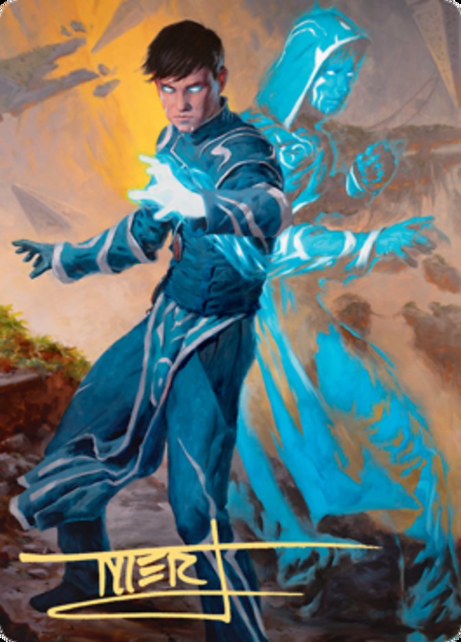 Jace, Mirror Mage 1 Art Card (Gold-Stamped Signature) [Zendikar Rising Art Series] | Golgari Games