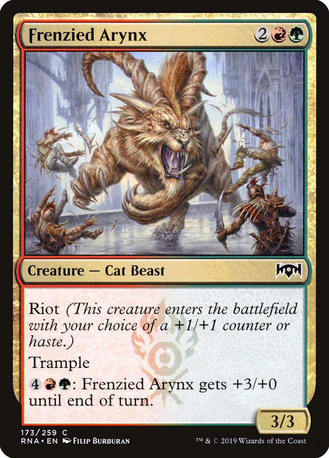 Frenzied Arynx [Ravnica Allegiance] | Golgari Games