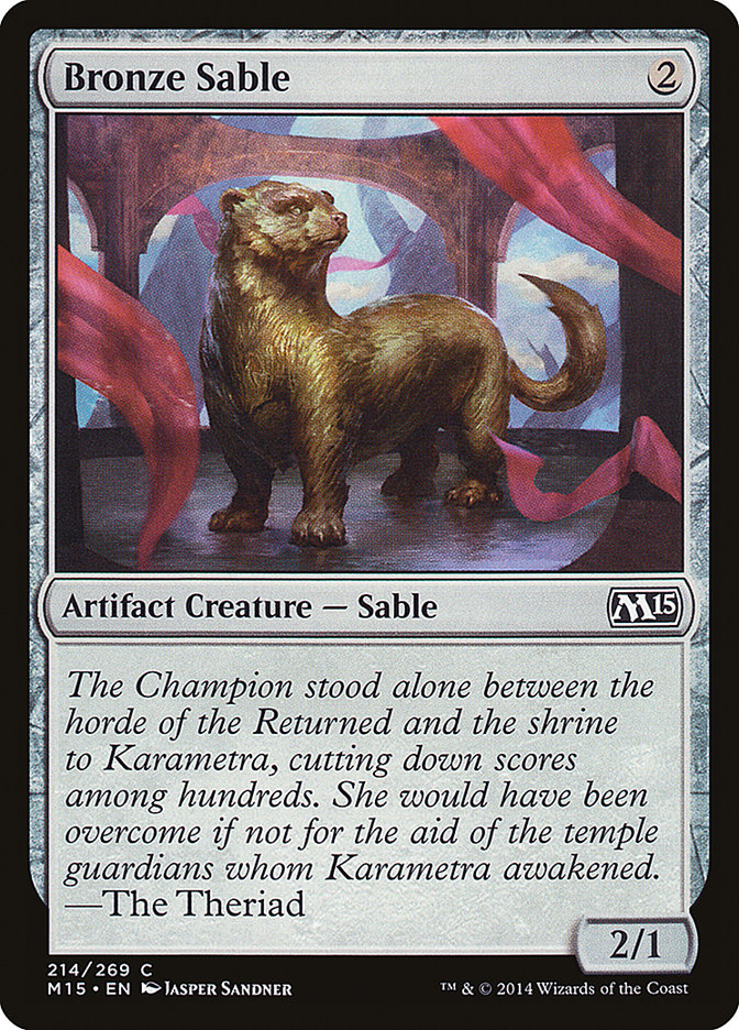 Bronze Sable [Magic 2015] | Golgari Games