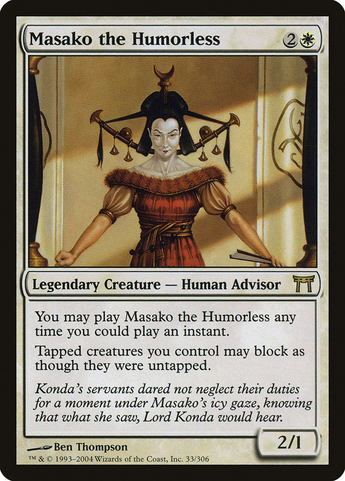 Masako the Humorless [Champions of Kamigawa] | Local Legends