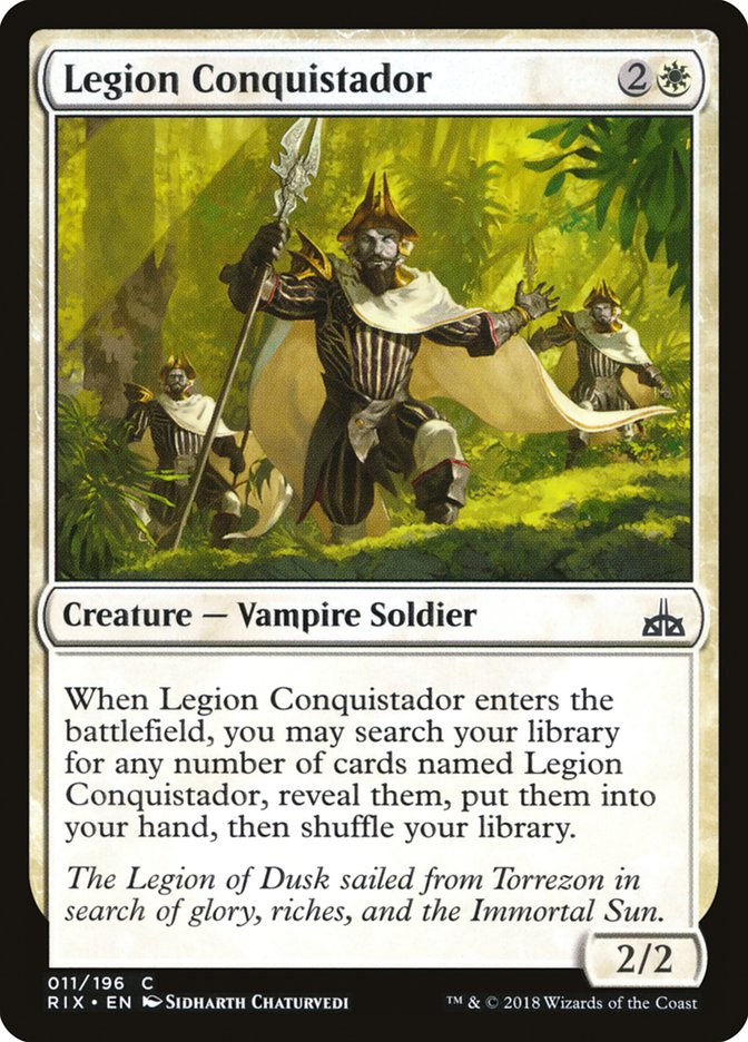 Legion Conquistador [Rivals of Ixalan] | Golgari Games