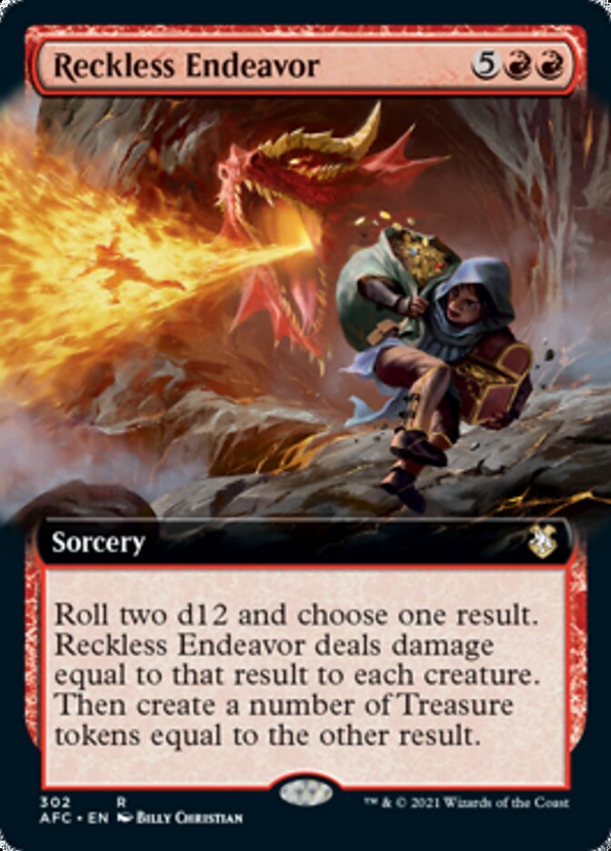 Reckless Endeavor (Extended Art) [Dungeons & Dragons: Adventures in the Forgotten Realms Commander] | Local Legends