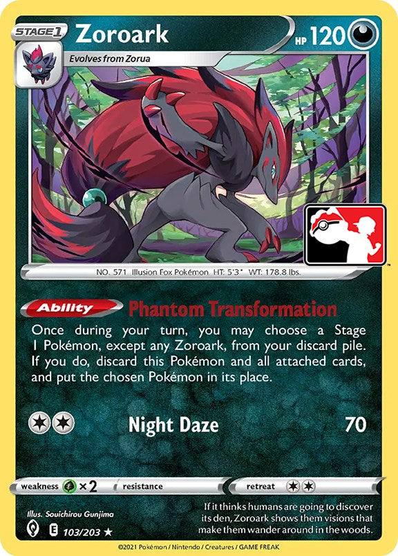 Zoroark (103/203) [Prize Pack Series One] | Golgari Games