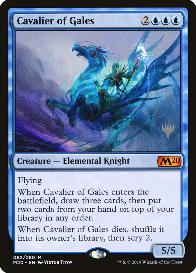 Cavalier of Gales (Promo Pack) [Core Set 2020 Promos] | Golgari Games