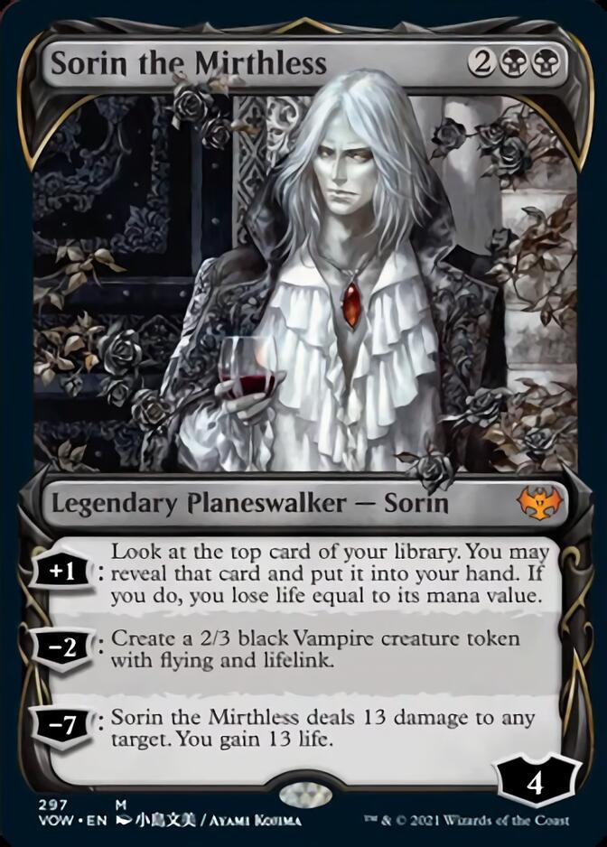 Sorin the Mirthless (Showcase Fang Frame) [Innistrad: Crimson Vow] | Golgari Games