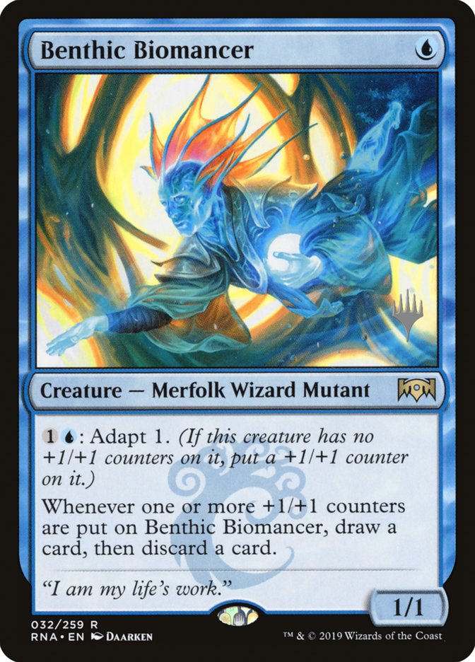 Benthic Biomancer (Promo Pack) [Ravnica Allegiance Promos] | Golgari Games