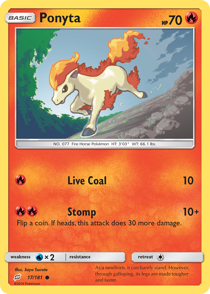 Ponyta (17/181) [Sun & Moon: Team Up] | Golgari Games