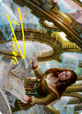 Cartographer's Survey Art Card (Gold-Stamped Signature) [Innistrad: Crimson Vow Art Series] | Local Legends